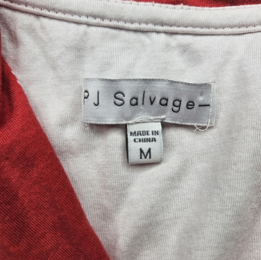 PJ Salvage Women's Pajama Set Women's Medium Red with dogs - Picture 6 of 9